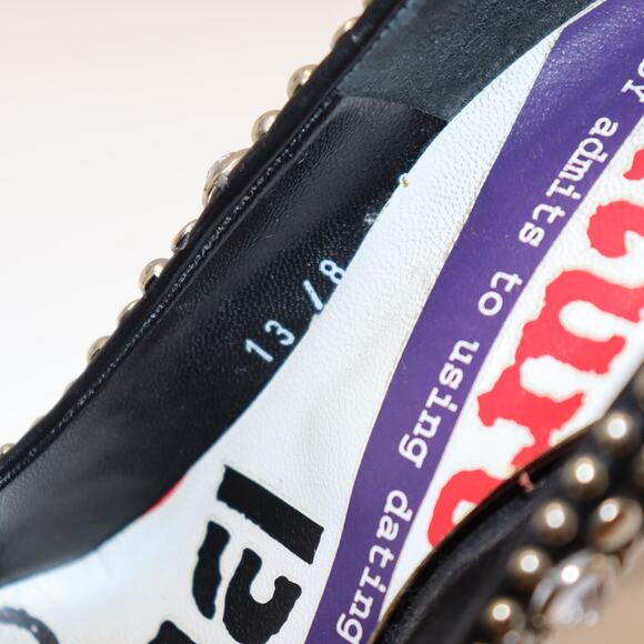 Versace Couture Studded Leather Heels Black EU36 / US 6 - Picture 7 of 7